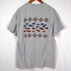 PENDLETON Men's Buffalo Print Gray Cotton Crewneck T-Shirt